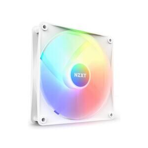 NZXT F140RGB Core 140mm RGB Cooling Fan Single Pack White 1200 RPM for Desktop